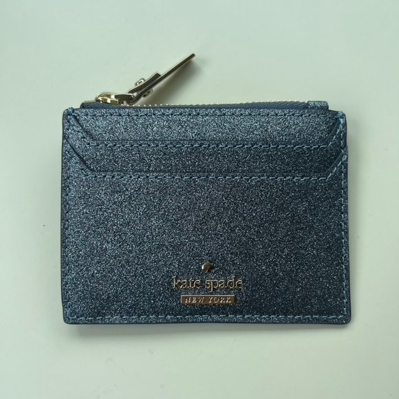 Brand New Kate Spade Glitter Wallet w/ Keychain - Picture 2 of 5